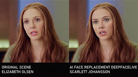 elizabeth olson deep fake|Deepfake challenge featuring Elizabeth Olsen and Scarlett。